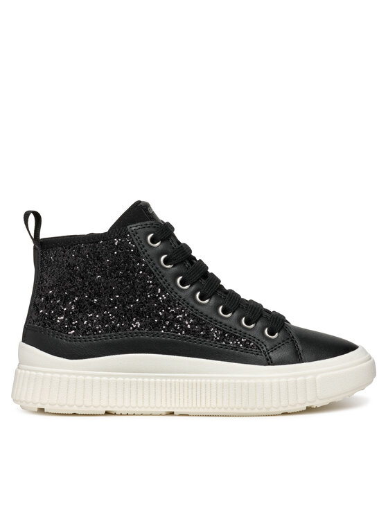 Geox Sneakersy J Laquinny Girl J46M3D 0EWBC C9999 M Čierna
