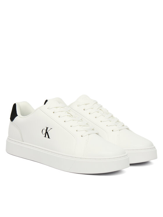 Calvin Klein Calvin Klein Sneakersy Classic Cupsole Laceup Lth YM0YM01435 Biela