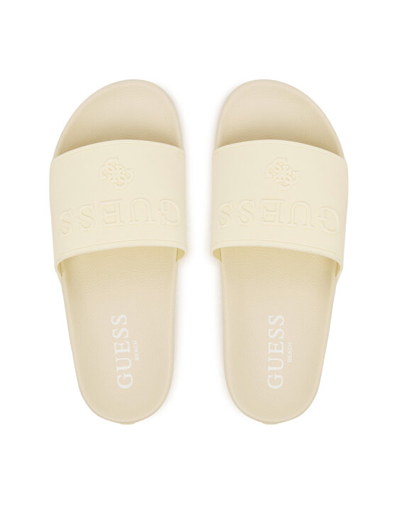 Guess Guess Šľapky E6GZ17 BB00F Krémová