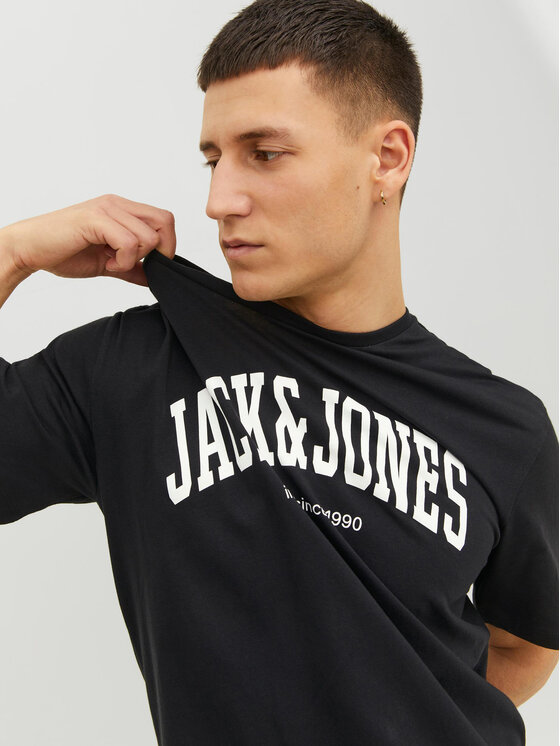 Jack & Jones Jack & Jones Majica Josh 12236514 Črna Relaxed Fit
