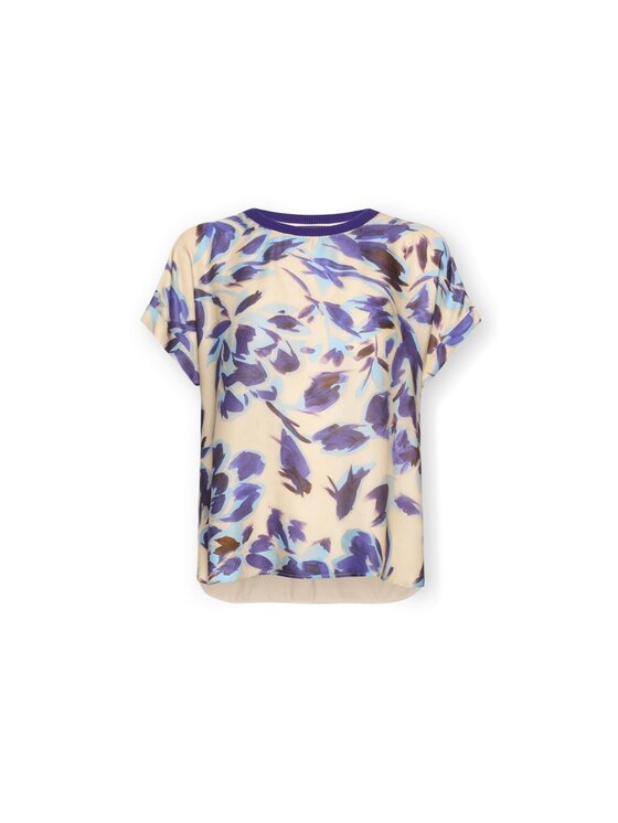 Elena Mirò Elena Mirò T-Shirt G084Z000603N002 Fioletowy Regular Fit