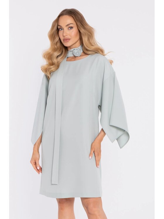 Made of Emotion Made of Emotion Abito da cocktail M908 Verde chiaro A-Line Fit