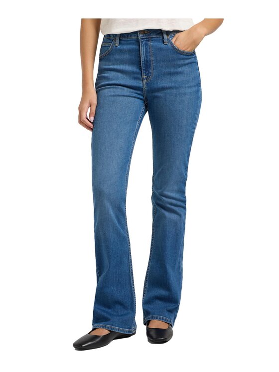 Lee Lee Jeansy 112363443 Niebieski Slim Fit