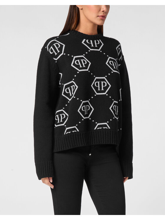 PHILIPP PLEIN PHILIPP PLEIN S dlhými rukávmi 20025 Čierna Regular Fit