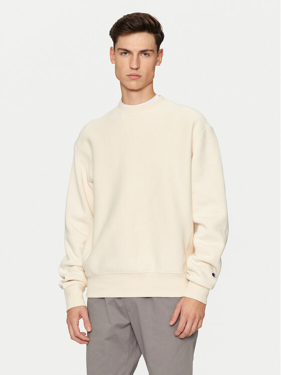 Champion Pulóver 220707 Bézs Relaxed Fit