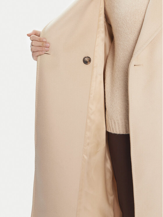 Weekend Max Mara Weekend Max Mara Volneni plašč Resina 2525016031 Bež Regular Fit