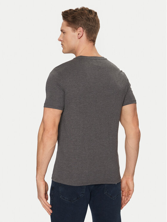 Tommy Jeans Tommy Jeans T-Shirt Jaspe DM0DM20363 Szary Slim Fit