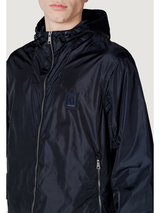 Armani Exchange Armani Exchange Kurtka skórzana XM000342 AF12285 Niebieski Regular Fit