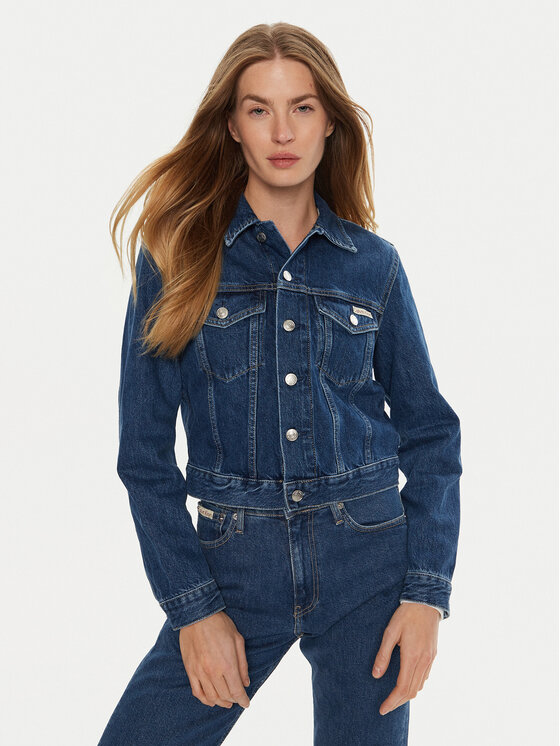 Calvin Klein Jeans Giacca di jeans 90's J20J224043 Blu Regular Fit, taglia : S