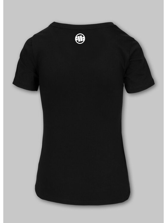 PITBULL PITBULL T-Shirt Koszulka damska Pitbull R XS Czarny Regular Fit