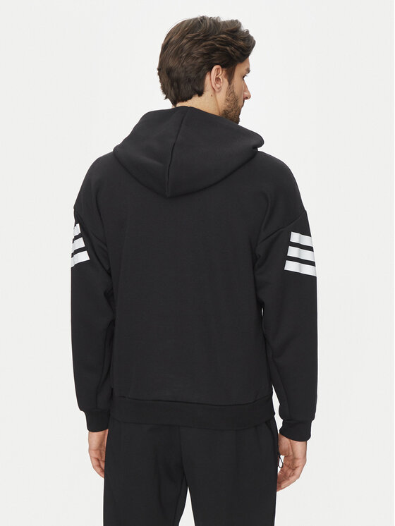 adidas adidas Bluză Future Icons 3-Stripes JD4838 Negru Regular Fit