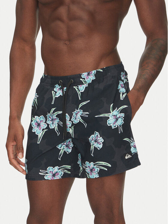 Quiksilver Quiksilver Plaukimo šortai Everyday Straight Volley 15 EQYJV04121 Juoda