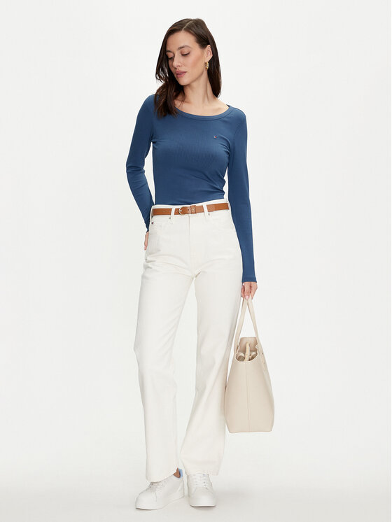 Tommy Hilfiger Tommy Hilfiger Majica WW0WW38869 Plava Slim Fit