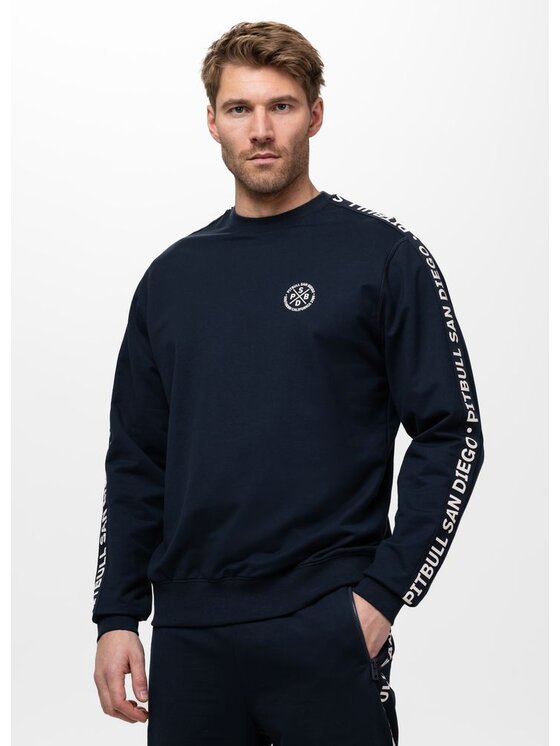 PITBULL PITBULL Bluza TAPE PARKER Granatowy Regular Fit