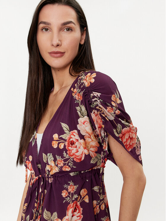 Maaji Maaji Sukienka letnia PT1867CPO603 Fioletowy Regular Fit