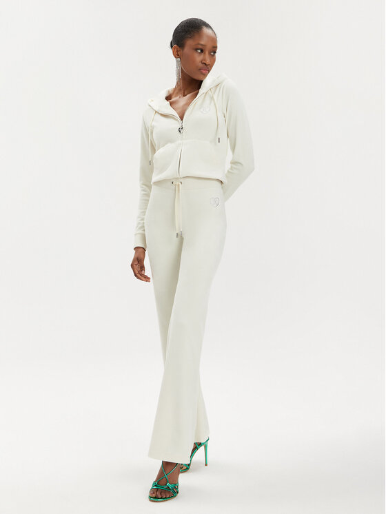 Juicy Couture Juicy Couture Sportinės kelnės Rodeo Layla JCBBJ223823 Écru Regular Fit