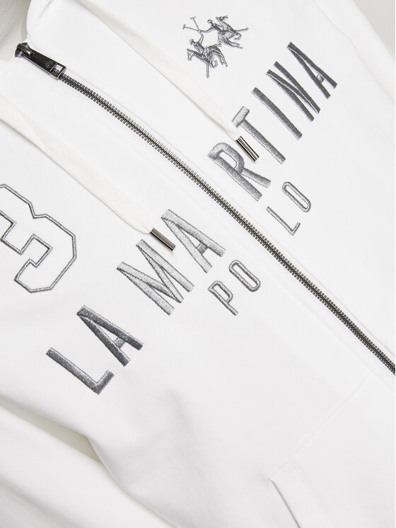 La Martina La Martina Mikina YMF305 FP568 Bílá Regular Fit