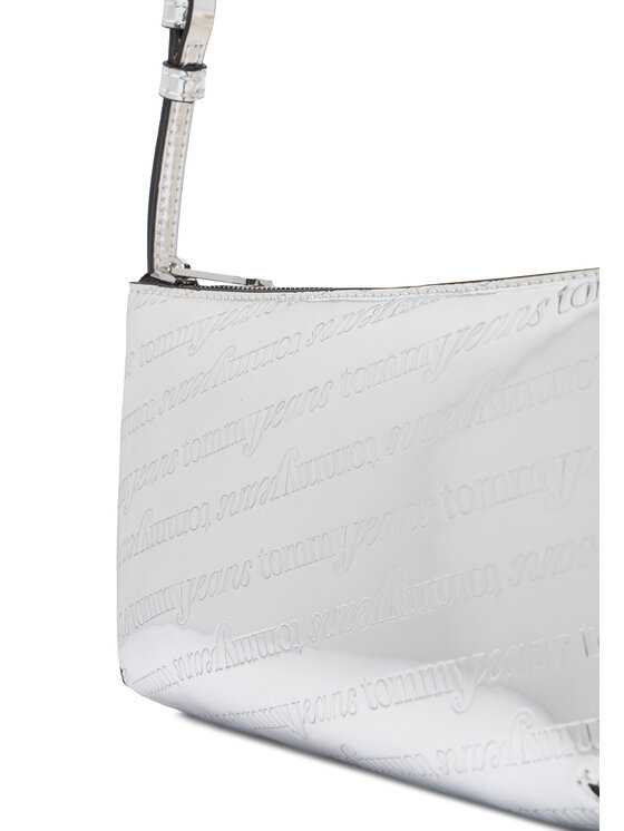 Tommy Jeans Tommy Jeans Rankinė Tjw Must Metallic Shoulder Bag AW0AW18009 Sidabrinė