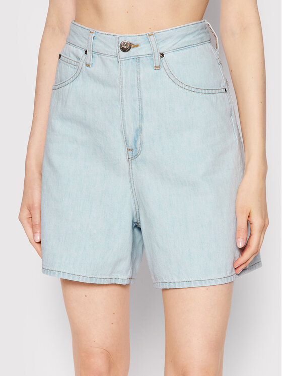 Lee Lee Szorty jeansowe Stella L37EGGOU 112145091 Niebieski Relaxed Fit