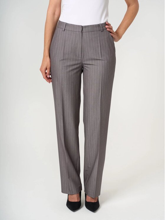 Willsoor Damskie Spodnie materiałowe, rozmiar 42, Szare, 68148