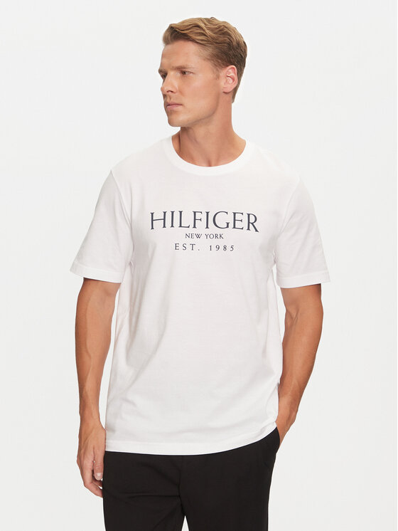 Tommy Hilfiger T-krekls MW0MW36499 Balts Regular Fit