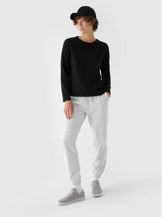 4F 4F Longsleeve 4FWMM00TLONF431-20S Czarny Oversize