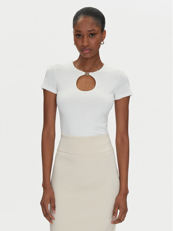 Rinascimento Rinascimento Blusa CFC0122547003 Bianco Regular Fit