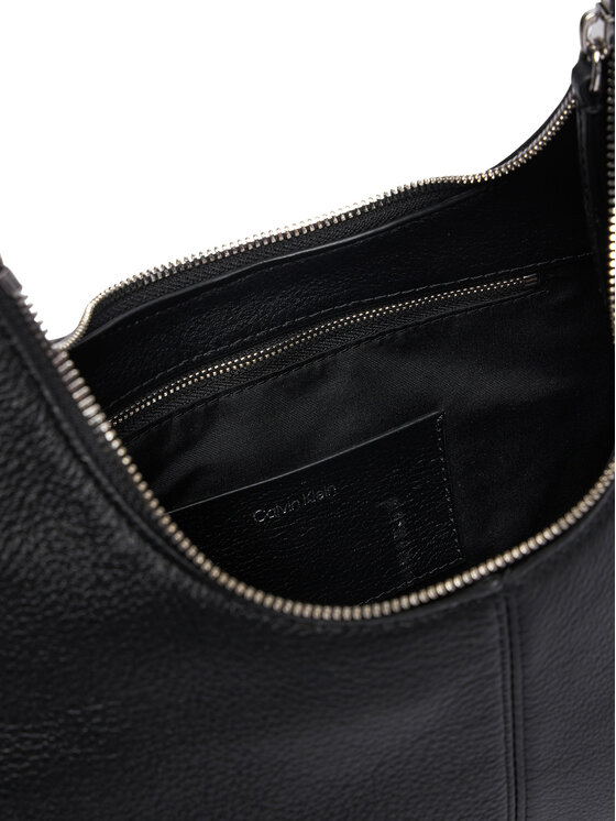 Calvin Klein Calvin Klein Handtasche Slouchy Leather Shoulder Bag LV04F3657G Schwarz
