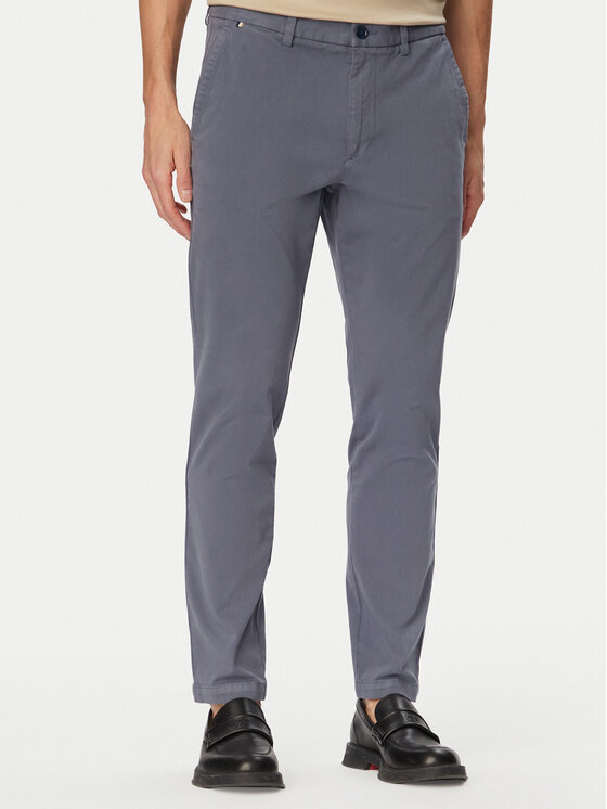 BOSS Chinosy H-Kaiton1 50543312 Niebieski Slim Fit