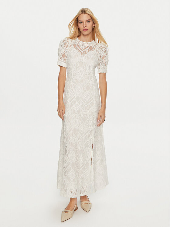 YAS YAS Rochie cocktail Fia 26035637 Écru Regular Fit