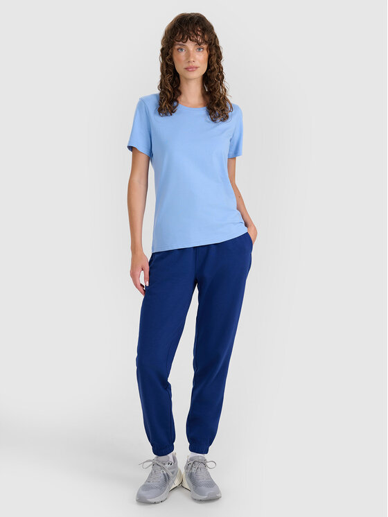 4F 4F T-Shirt FWMM00TTSHF2356-32S Niebieski Regular Fit