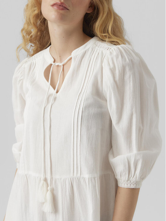 Vero Moda Vero Moda Vasaras kleita Pretty 10279712 Balts Regular Fit