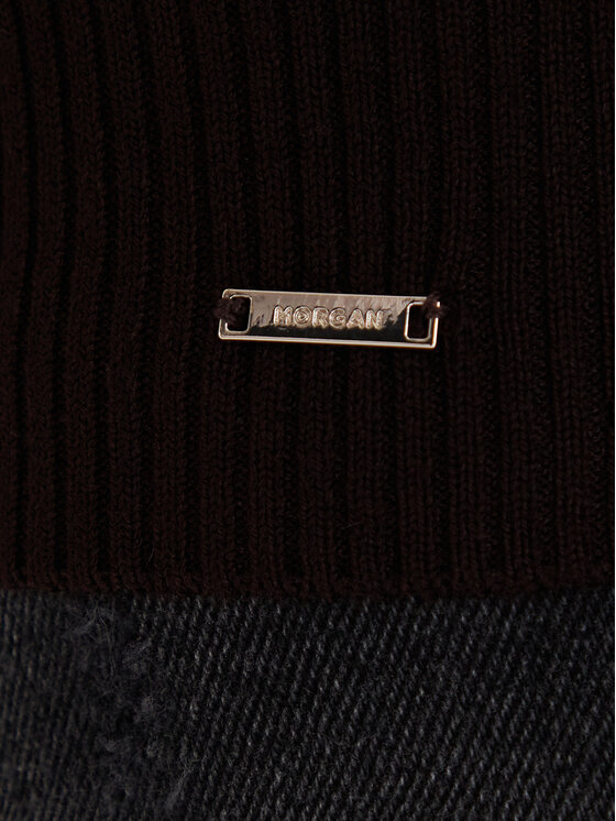 Morgan Morgan Rollkragenpullover 132-MENTOS.M Braun Slim Fit
