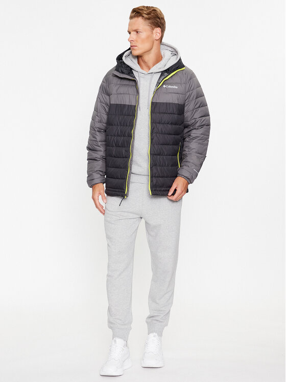 Columbia Columbia Prijelazna jakna Powder Lite™ Hooded Jacket Siva Regular Fit