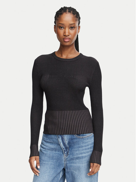 Guess Jeans Guess Jeans Palaidinė W6BR04 Z1247 Juoda Slim Fit