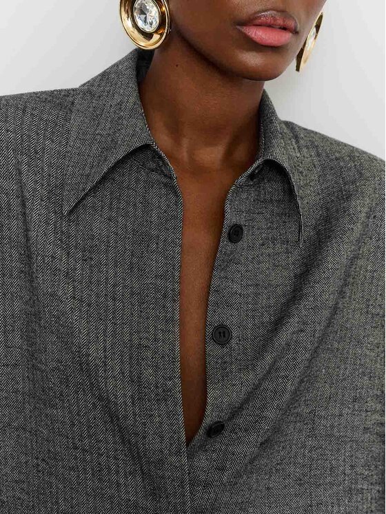 La Mania La Mania Camicia RITCHIE Grigio Classic Fit