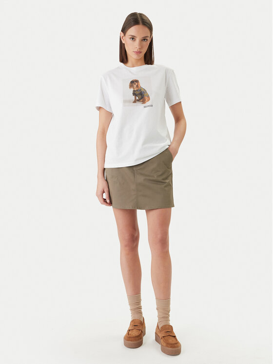 Barbour Barbour T-shirt Marine LTS0716WH11 Bijela Regular Fit