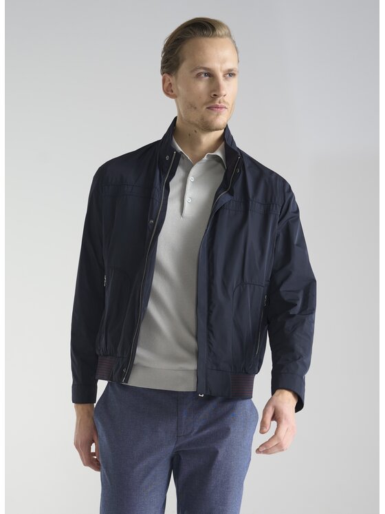 Pako Lorente Pako Lorente Kurtka bomber P24SF-5X-001 Granatowy Classic Fit