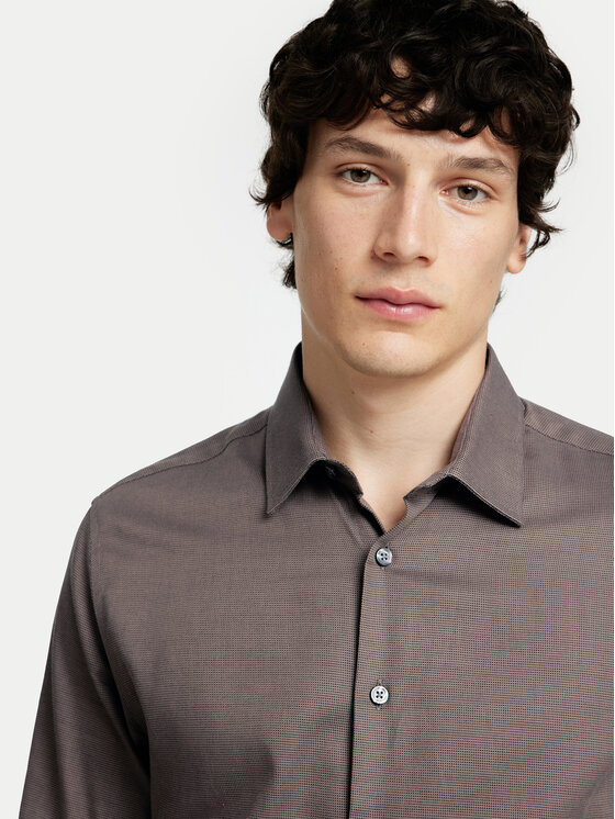 Selected Homme Selected Homme Πουκάμισο 16090212 Γκρι Slim Fit