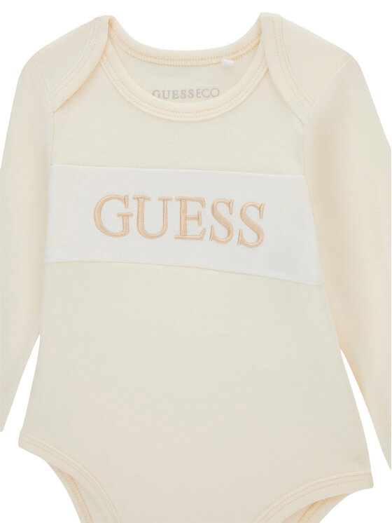 Guess Guess Compleu copii H6BG06 K6016 Crem Regular Fit