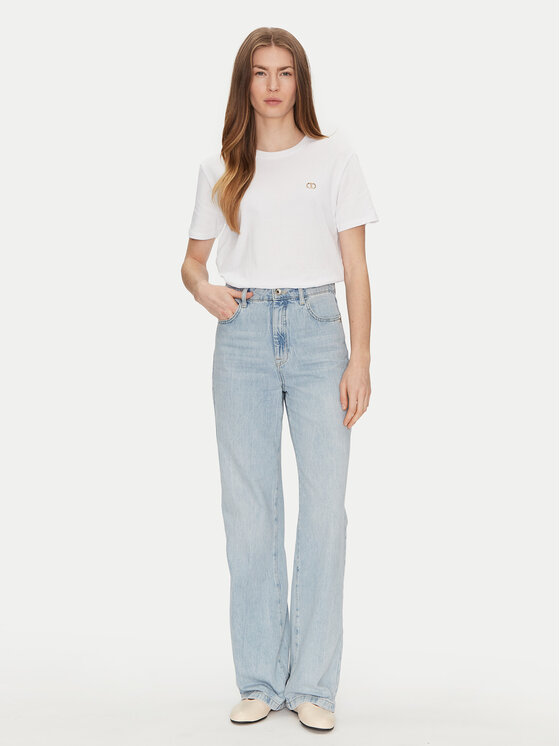 TWINSET TWINSET T-Shirt 251TP2074 Biały Regular Fit