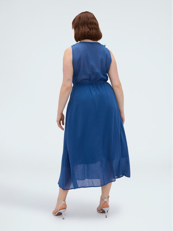 Fiorella Rubino Fiorella Rubino Vestito da giorno 7089L001286N034 Blu A-Line Fit