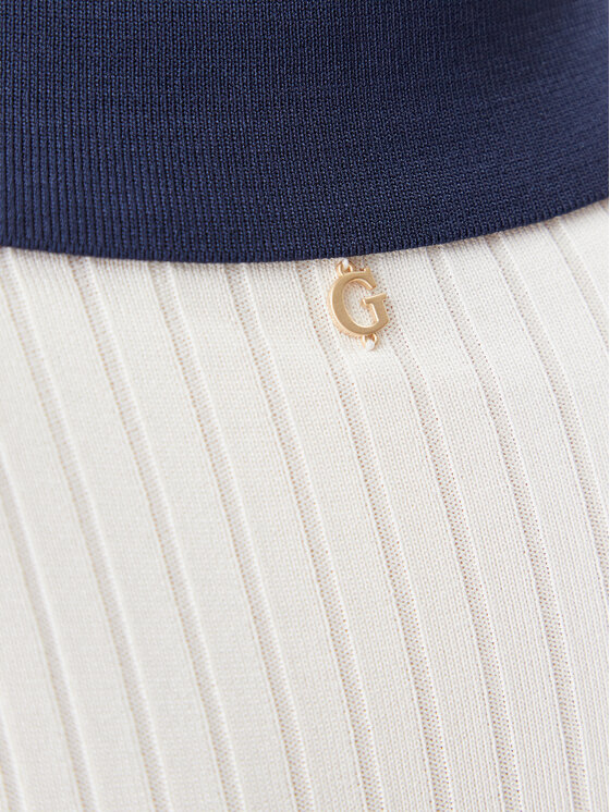 Guess Guess Sweter W5GR46 Z3L10 Écru Regular Fit