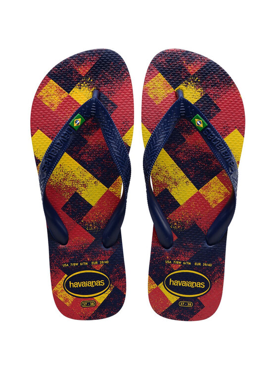 Japonki Havaianas, Rozmiar 39/40, Kolorowe, HAVAIANAS Infradito Unisex adulto Hav. Brasil Fresh 4145745.4368 Blu