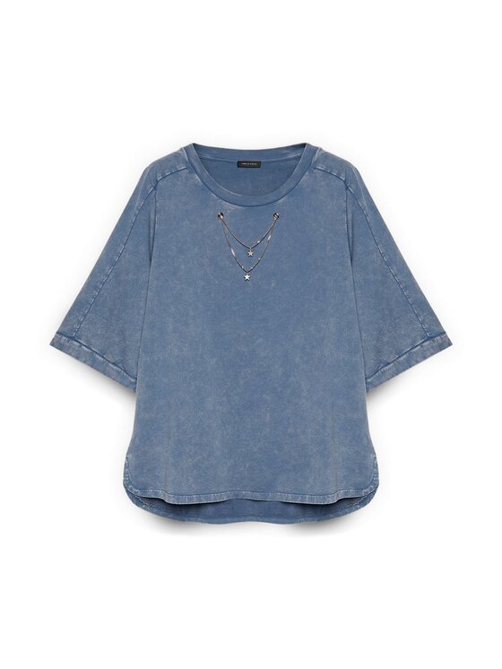 Fiorella Rubino Fiorella Rubino Felpa G866L009049N034 Blu Boxy Fit