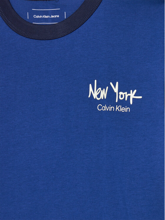 Calvin Klein Jeans Calvin Klein Jeans T-Shirt IB0IB02330 Niebieski Regular Fit