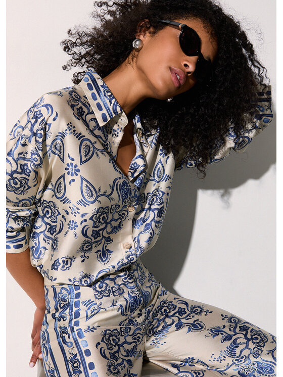 Liu Jo Liu Jo Camicia CA6229TS555P9652 Azzurro chiaro Loose Fit