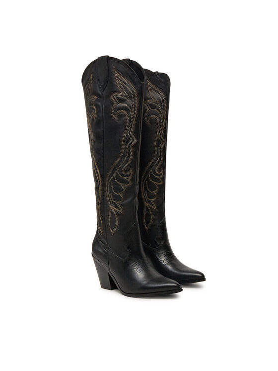 Aldo Aldo Каубойски обувки Alamo 13773250 Черен