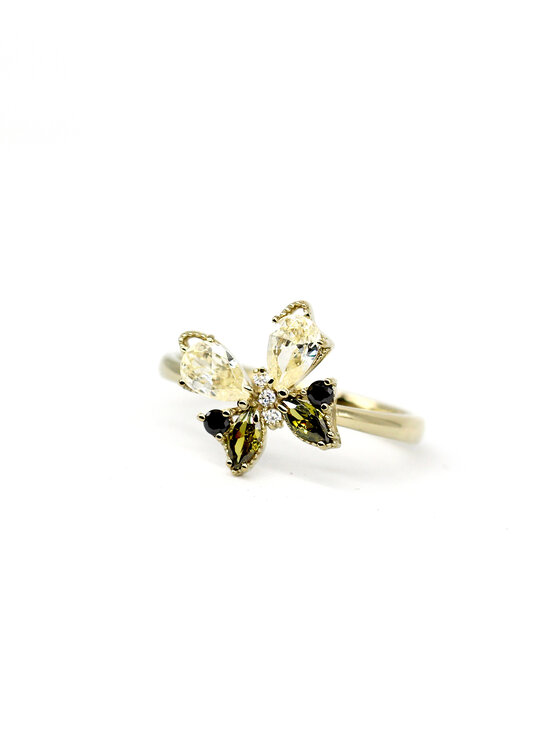 Leis Leis Anello Farfalla Gold Argento
