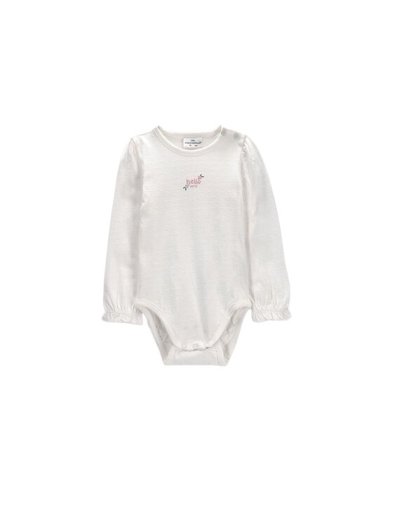 Coccodrillo Coccodrillo Detské body ZC6112101FGN-003 Krémová Regular Fit